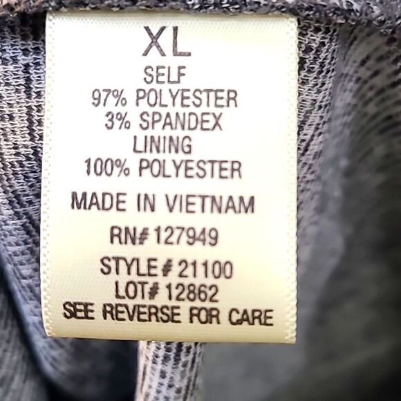 Emma & Michele Gray Knee-length Dress with Cut-out at Neckline, Size XL - Picture 8 of 8